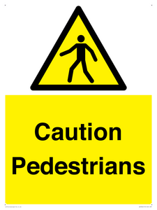 Caution Pedestrians